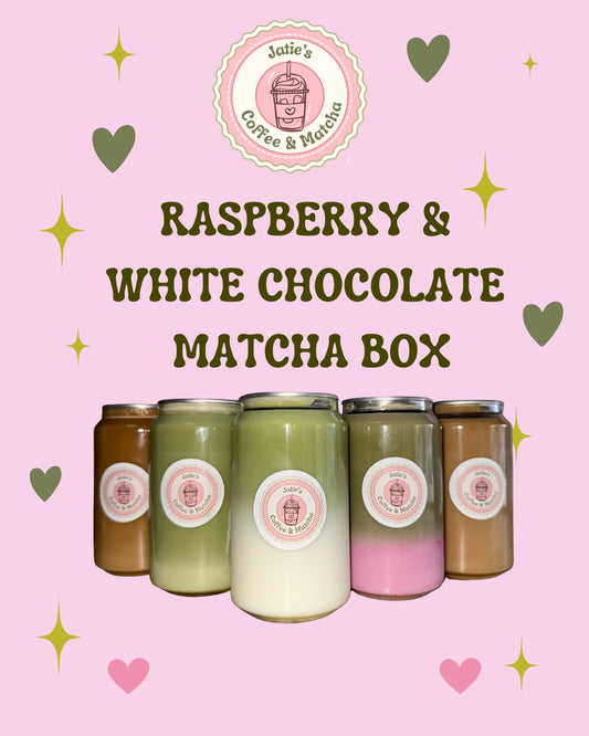 Raspberry and White Chocolate Matcha Box - 12 Cans